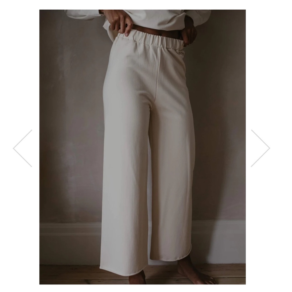 The Simple Folk Wide Leg Fleece Trouser Size US 12 / UK 16 Undyed